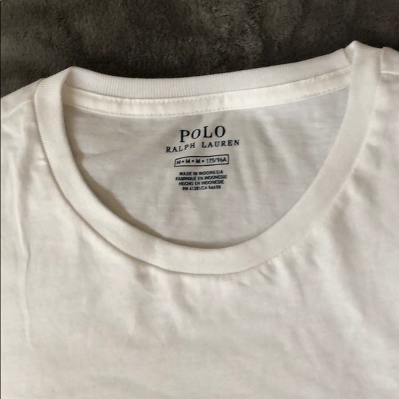 White Polo Logo Tee - Picture 3 of 4